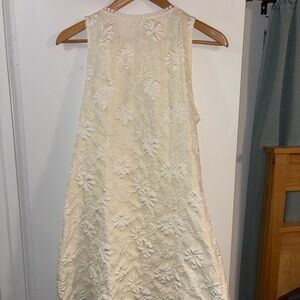 SHEIN Cream Floral Mini Dress